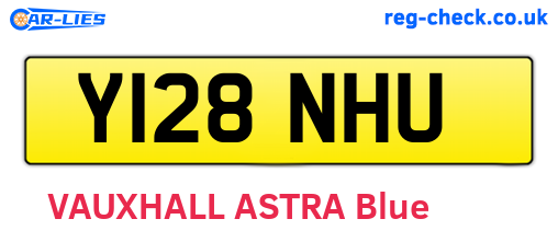 Y128NHU are the vehicle registration plates.