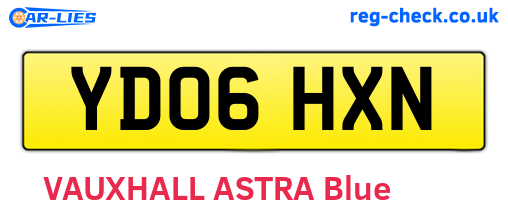YD06HXN are the vehicle registration plates.