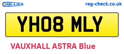 YH08MLY are the vehicle registration plates.