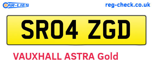 SR04ZGD are the vehicle registration plates.