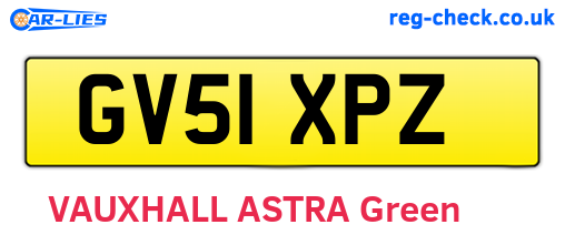 GV51XPZ are the vehicle registration plates.