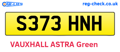 S373HNH are the vehicle registration plates.