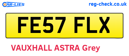 FE57FLX are the vehicle registration plates.