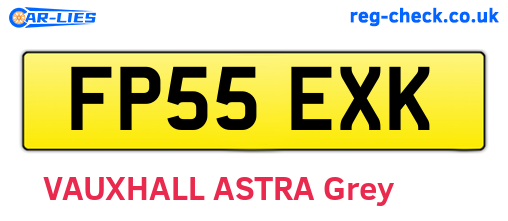 FP55EXK are the vehicle registration plates.