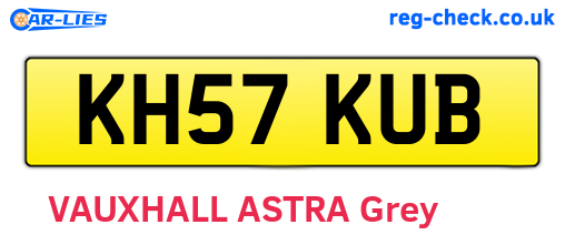 KH57KUB are the vehicle registration plates.