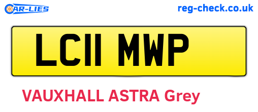 LC11MWP are the vehicle registration plates.
