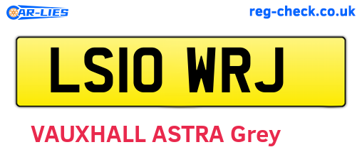 LS10WRJ are the vehicle registration plates.