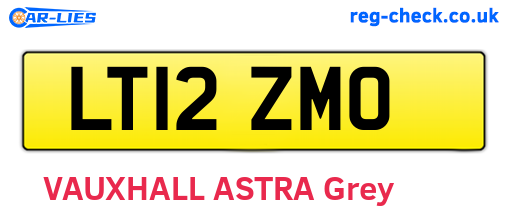 LT12ZMO are the vehicle registration plates.