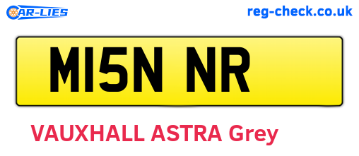 M15NNR are the vehicle registration plates.