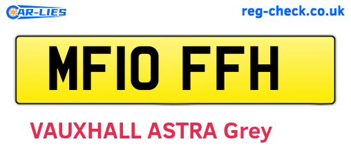 MF10FFH are the vehicle registration plates.