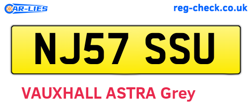 NJ57SSU are the vehicle registration plates.