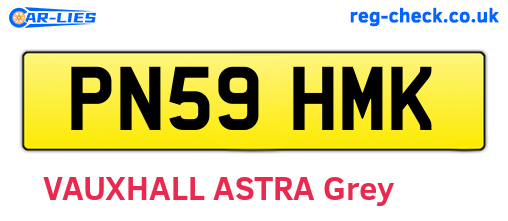 PN59HMK are the vehicle registration plates.