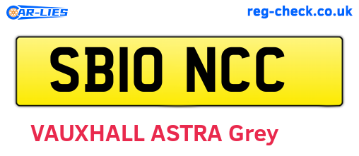 SB10NCC are the vehicle registration plates.
