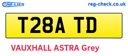 T28ATD are the vehicle registration plates.