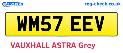 WM57EEV are the vehicle registration plates.