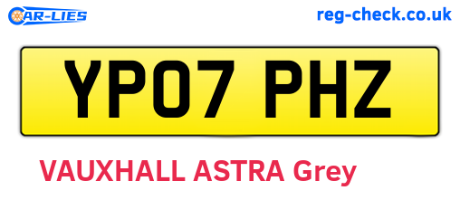 YP07PHZ are the vehicle registration plates.