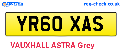 YR60XAS are the vehicle registration plates.
