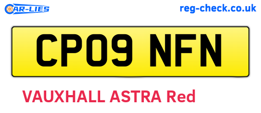 CP09NFN are the vehicle registration plates.