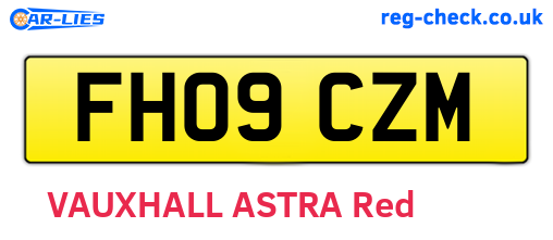 FH09CZM are the vehicle registration plates.