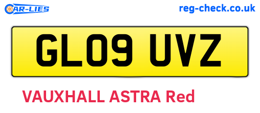 GL09UVZ are the vehicle registration plates.