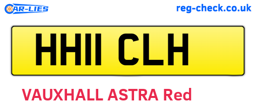 HH11CLH are the vehicle registration plates.