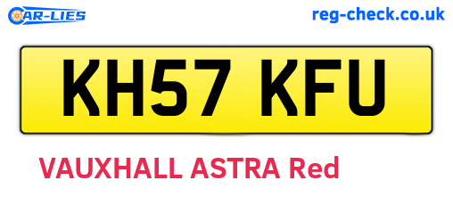 KH57KFU are the vehicle registration plates.