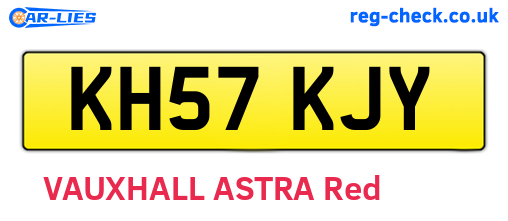 KH57KJY are the vehicle registration plates.
