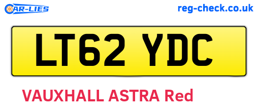 LT62YDC are the vehicle registration plates.