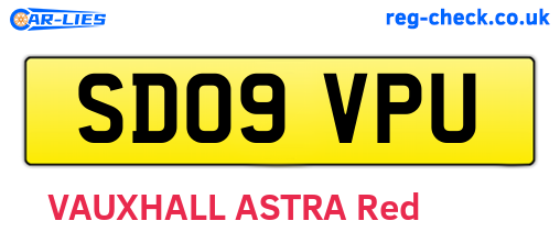 SD09VPU are the vehicle registration plates.