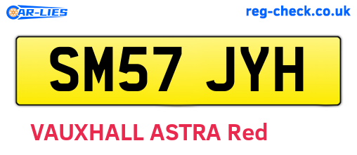 SM57JYH are the vehicle registration plates.