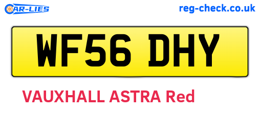WF56DHY are the vehicle registration plates.