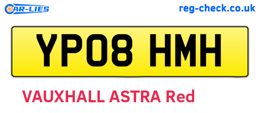 YP08HMH are the vehicle registration plates.