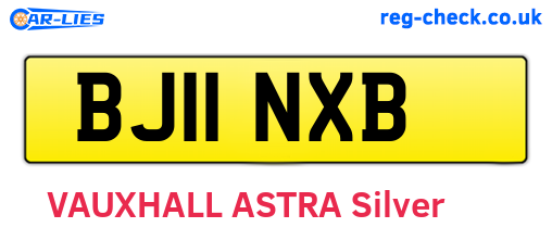 BJ11NXB are the vehicle registration plates.