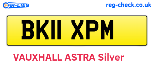 BK11XPM are the vehicle registration plates.