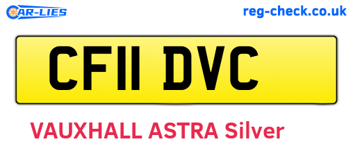 CF11DVC are the vehicle registration plates.