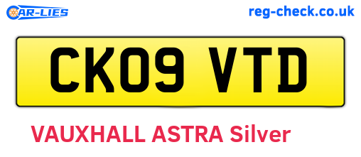 CK09VTD are the vehicle registration plates.