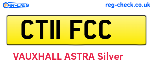 CT11FCC are the vehicle registration plates.