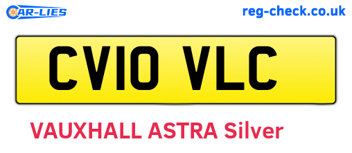 CV10VLC are the vehicle registration plates.