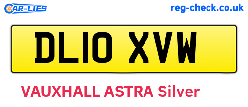 DL10XVW are the vehicle registration plates.