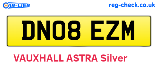 DN08EZM are the vehicle registration plates.