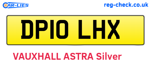 DP10LHX are the vehicle registration plates.