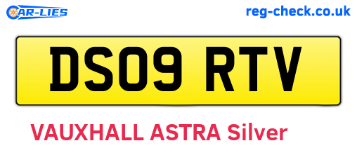 DS09RTV are the vehicle registration plates.