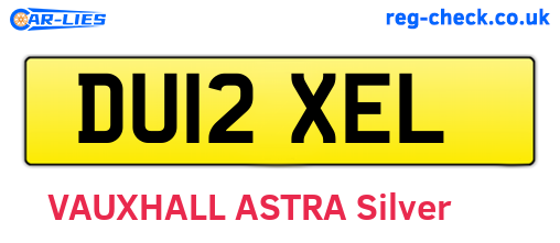 DU12XEL are the vehicle registration plates.