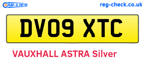 DV09XTC are the vehicle registration plates.