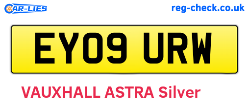 EY09URW are the vehicle registration plates.