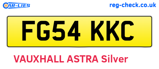 FG54KKC are the vehicle registration plates.