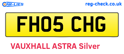 FH05CHG are the vehicle registration plates.