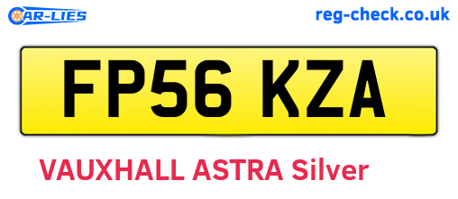 FP56KZA are the vehicle registration plates.