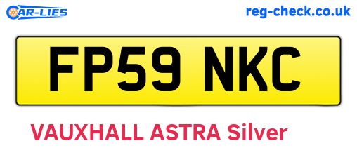 FP59NKC are the vehicle registration plates.
