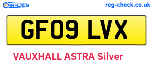 GF09LVX are the vehicle registration plates.